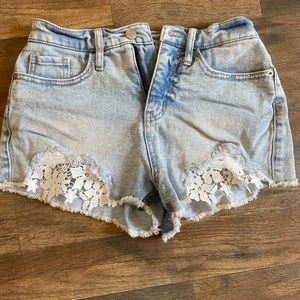 Denim shorts